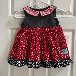 Sweet Petunia - Dress w/ hearts ❤️ size 4
